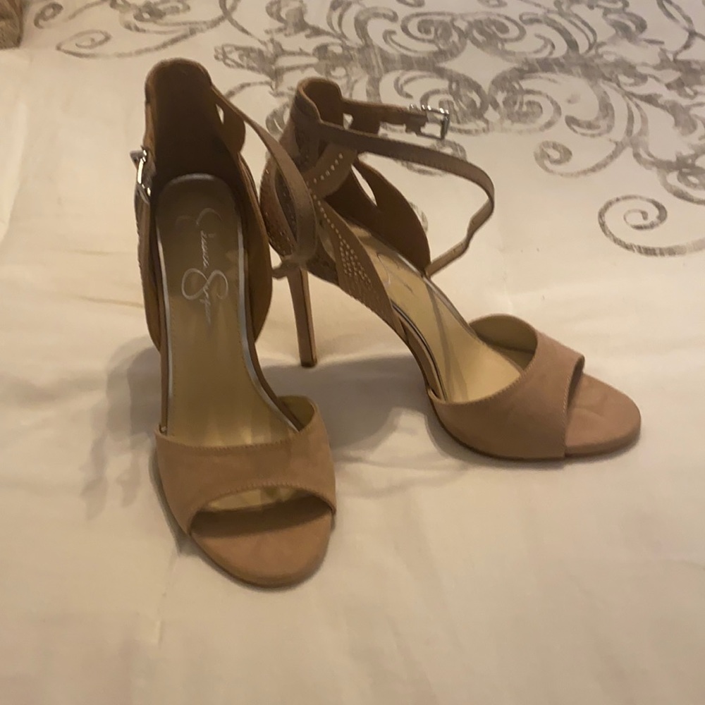 New Jessica Simpson nude sandal ankle strap dize 8